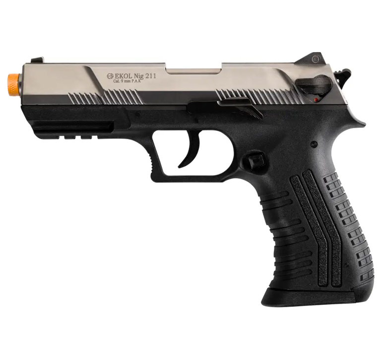 NIG 211 Front Firing Blank Gun Pistol Fume Finish