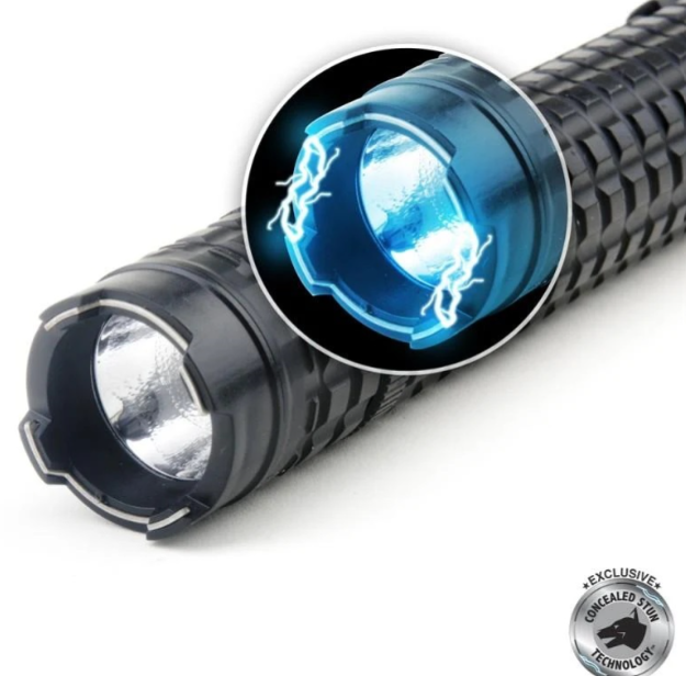 KNIGHTRO Tactical Stun Gun Baton with 300 Lumen 5 Function Light