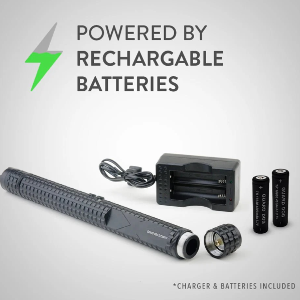 KNIGHTRO Tactical Stun Gun Baton with 300 Lumen 5 Function Light