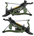 80lb Self Cocking Pistol CrossBow With Forearm Grip Olive
