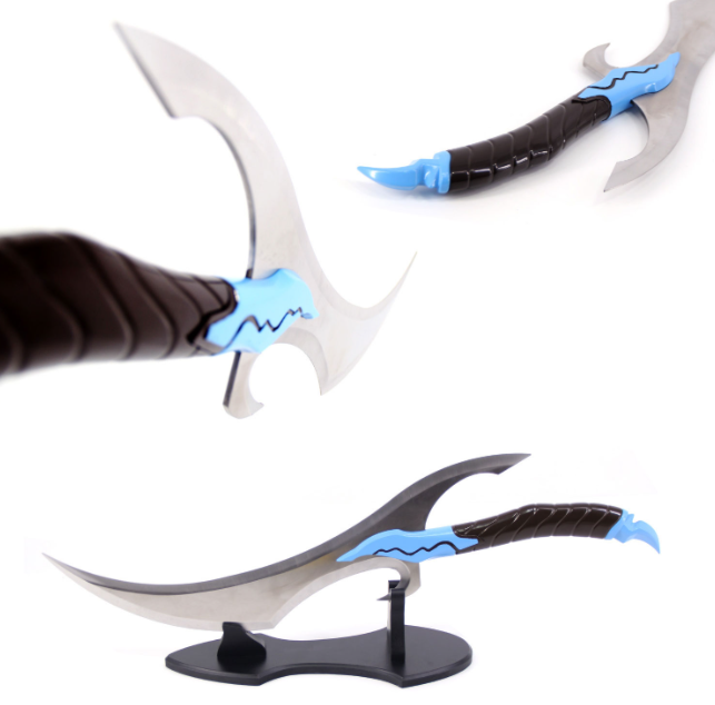 Baruka's Sword 27" Stainless Steel Anime Replica with Display Stand